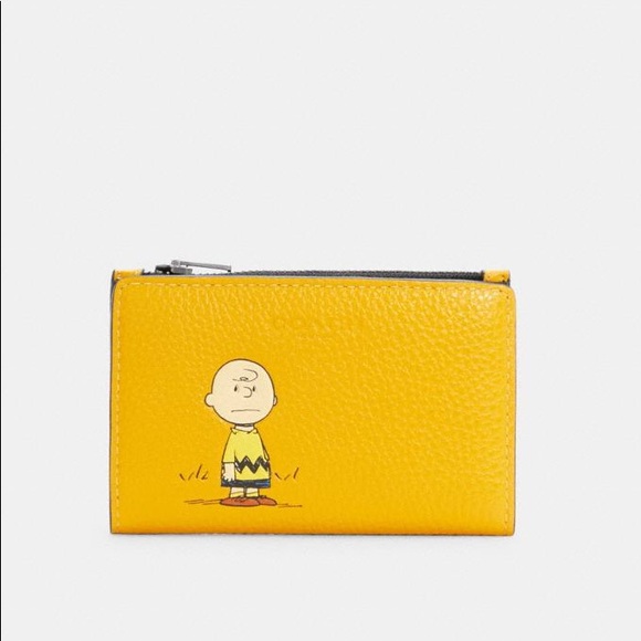 Coach Handbags - Coach x Peanuts Bifold Wallet with Charlie Brown